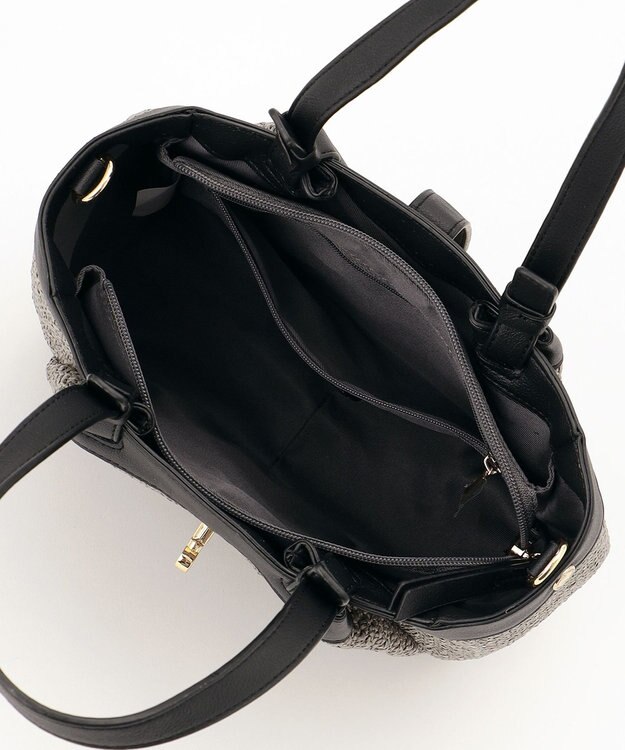 LA BAGAGERIE かごバッグ風2WAYトート グレージュ