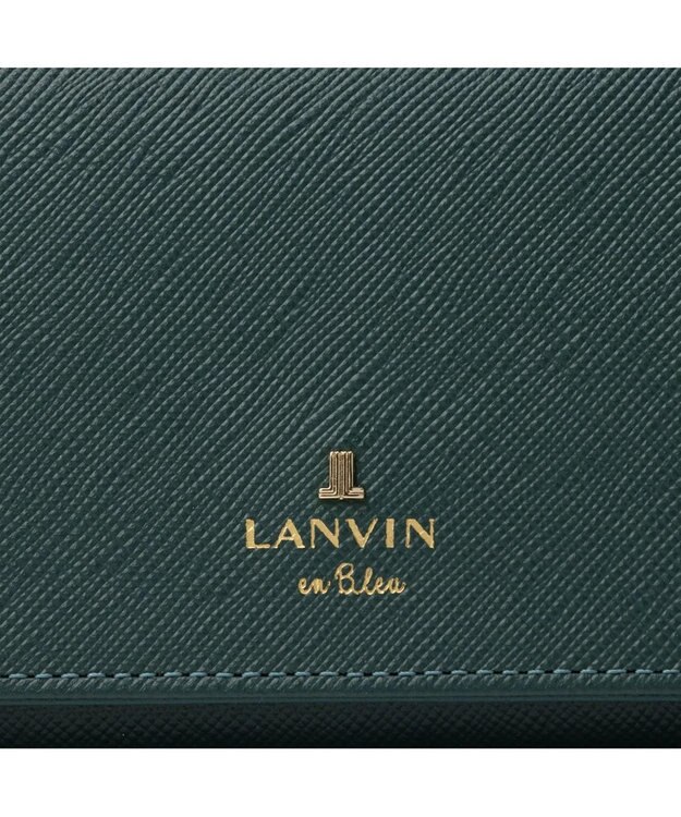 LANVIN en Bleu リュクサンブール かぶせ長財布 ディープグリーン