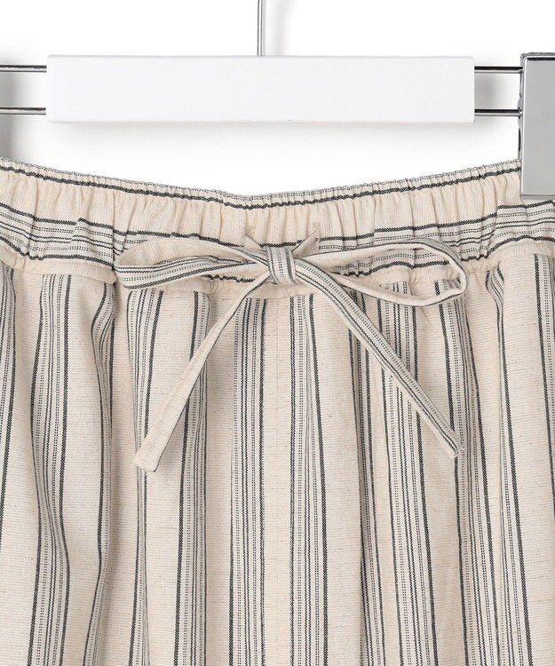 J.PRESS YORK STREET 【WOMEN】リネンストライプ スカート アイボリー系1