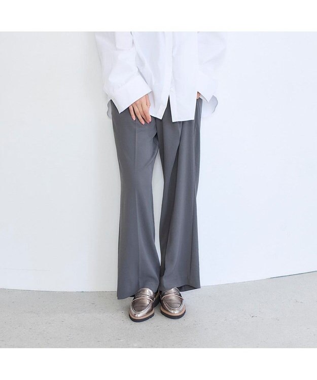 MODE ET JACOMO <carino>【レイン】ポインテッドコインローファー ダークシルバー