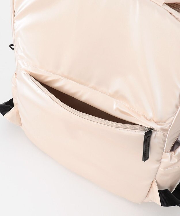 LA BAGAGERIE メタリックドロストポケット　リュックサック アイボリー