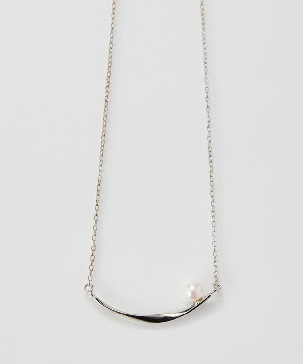 Phoebe 【金属アレルギー対応】スライヴパールネックレス　シルバー/全長:43～46cm/ニッケルフリー シルバー