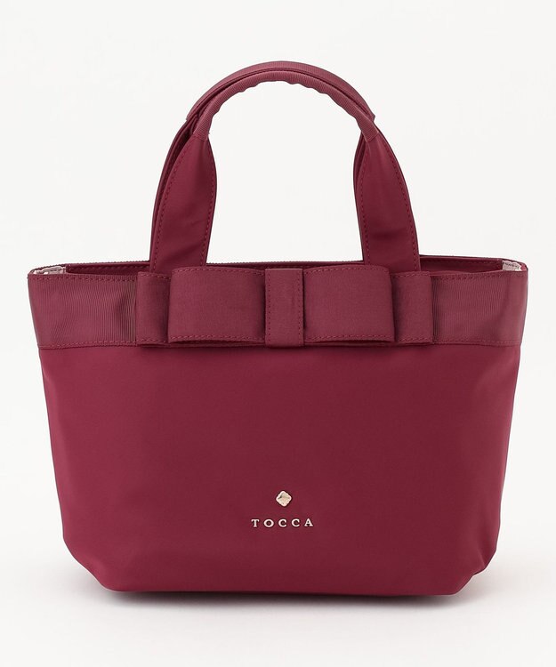 TOCCA 【大人百花掲載】RIBBON BRICK TOTE M トートバッグ M [新色] レッド系