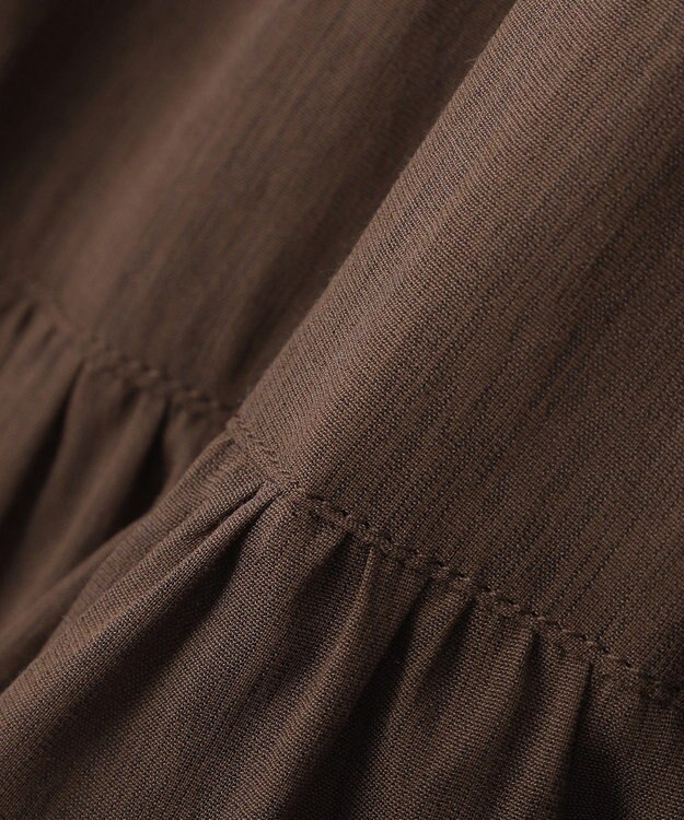 YECCA VECCA アシメラッフルスカート Brown