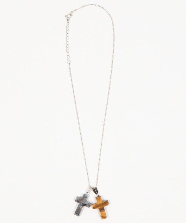 WEGO L2Pクロスパールレイヤードネックレス 柄3