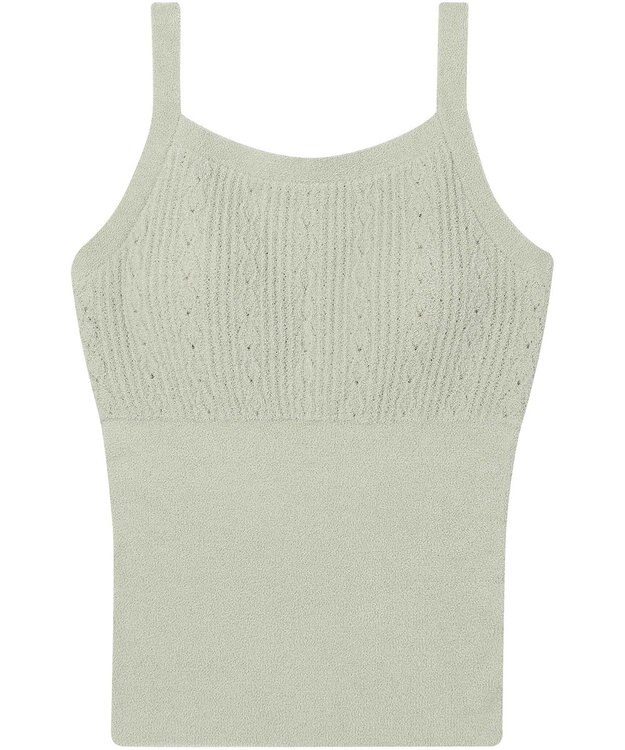 une nana cool とろみ素材がここちよいカップ付きキャミソール　moi room（モアルーム） オリーブ