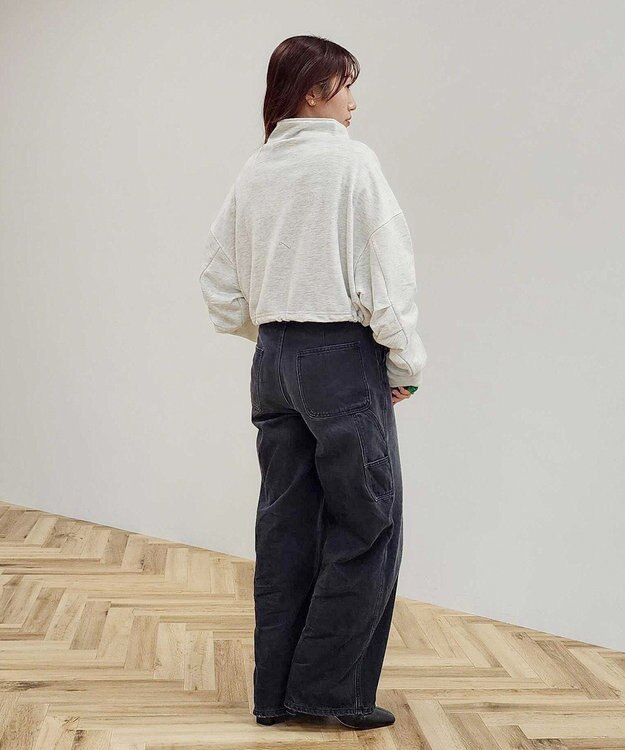 CRAFT STANDARD BOUTIQUE 【WEB限定】裏毛ダブルジップショートスウェット/24AW Oatmeal