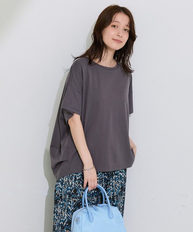 Green Parks 超冷感コクーンカットプルオーバー Gray