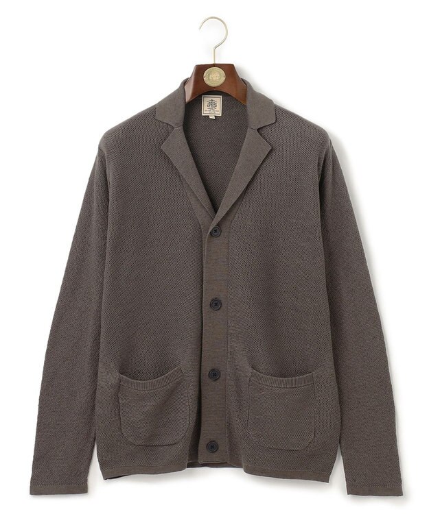 J.PRESS MEN 【WEB・一部店舗限定】アンカーニットジャケット ダークブラウン系