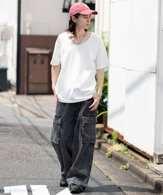 WEGO 【ユニセックス着用ITEM/MLサイズ展開】UネックT（SS） ホワイト