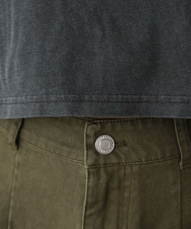 WEGO ピグメントフードちびT スミクロ