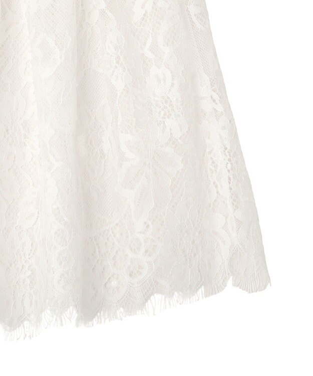 earth music&ecology レースレイヤードスカート Off White