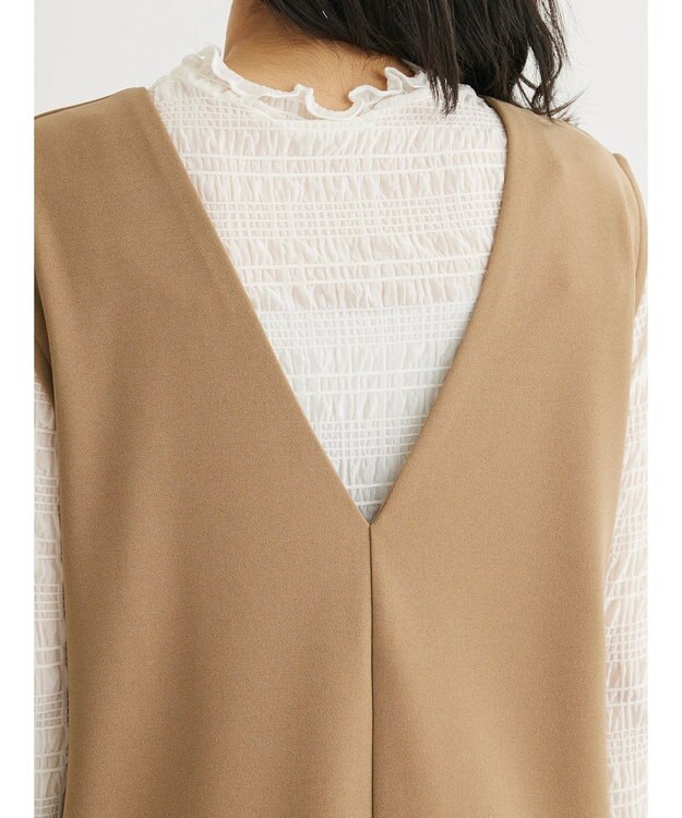 Green Parks ２ｗａｙ　洗えて着回せるジャンスカ Camel