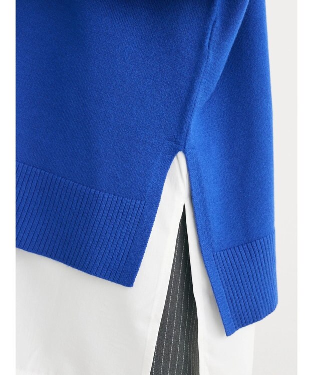 Green Parks もちやわ　モックネックプルオーバー Blue