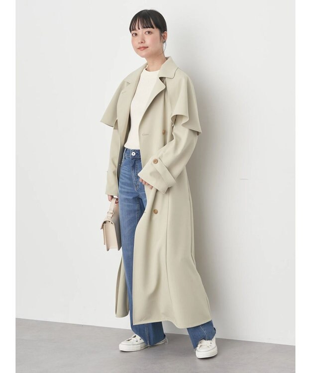 earth music&ecology 切り替えリブニットプルオーバー Off White