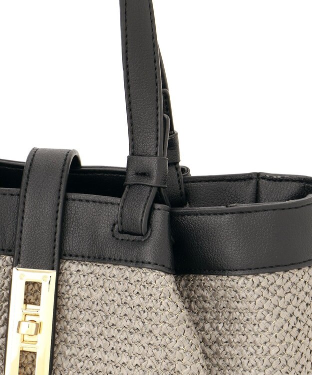 LA BAGAGERIE かごバッグ風2WAYトート グレージュ