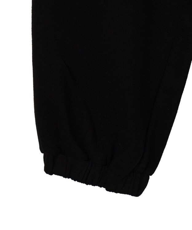 WEGO 【ウエストゴム】ラインストーンロゴスウェットパンツ ブラック