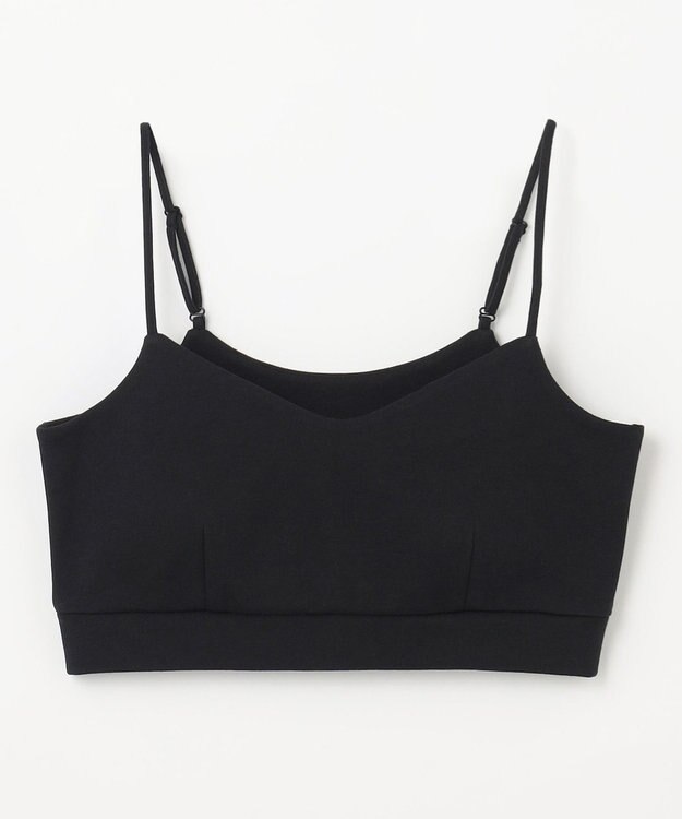 NAVE ストレッチポンチ クロップドキャミ ブラック系