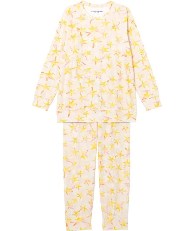 tsumori chisato SLEEP ツモリチサト パジャマ 長袖 長ズボン レディース UDX565 /ワコール アイボリー