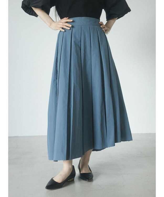 Green Parks armonia．ボリュームフレアスカート Blue