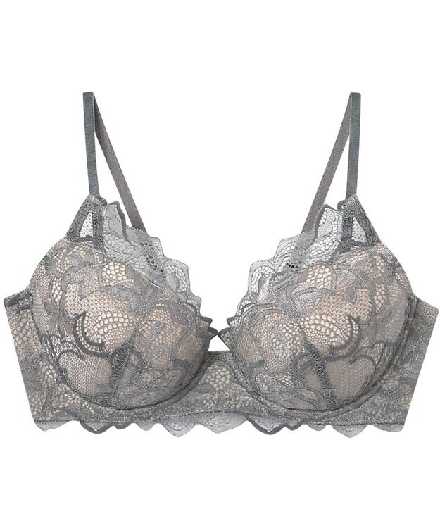 Wing ブラジャー 立体感のあるバストをメイク ふっくらデコルテ きれいな谷間 ブラのズレ・浮きを軽減 【ハイライトブラ】 ブラ CB4000 ウイング／ワコール グレー