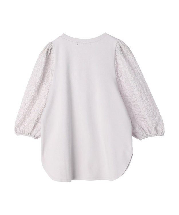 Green Parks ・ＳＵＧＡＲ　ＳＰＯＯＮ　シャーリング袖プルオーバー Light Gray