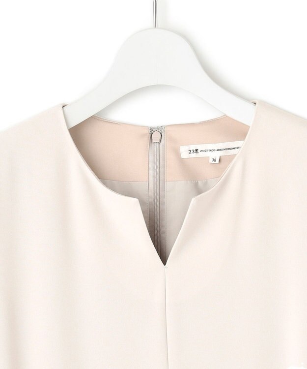 23区 S 【VERYコラボ 】トリアセダブルジョーゼット ワンピース ベージュ系