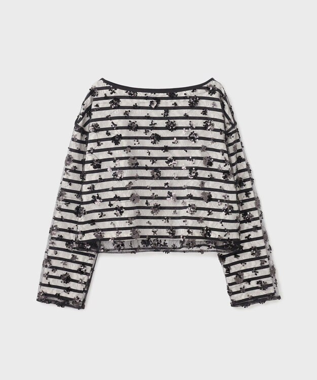 GRACE CONTINENTAL バスクボーダートップ ブラック