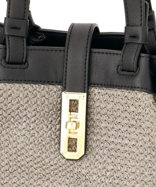 LA BAGAGERIE かごバッグ風2WAYトート グレージュ