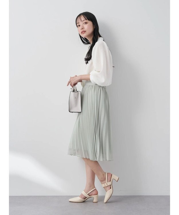 earth music&ecology Ｃｈｅｃｋドビーブラウス Off White