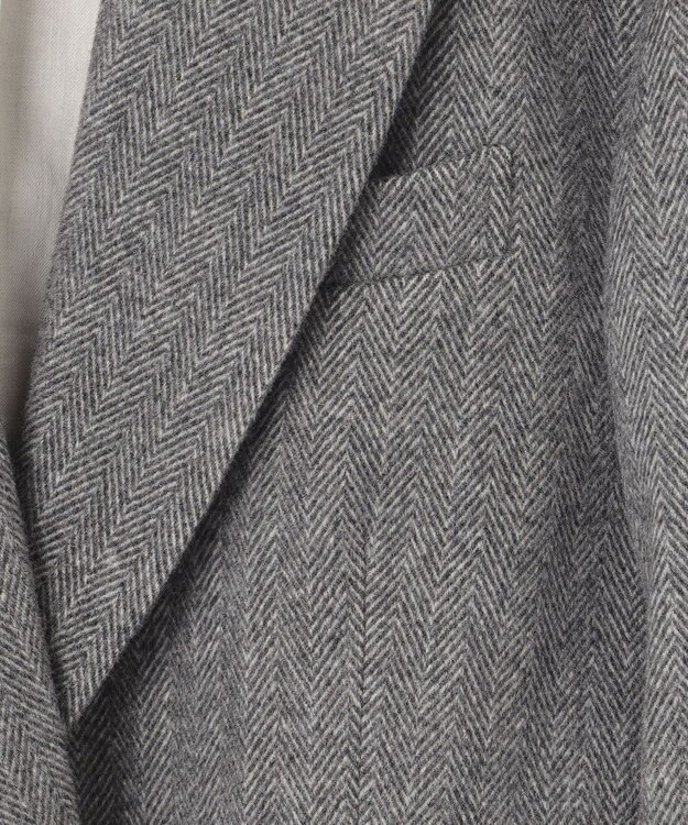 #Newans ウールテーラードジャケットコート グレー