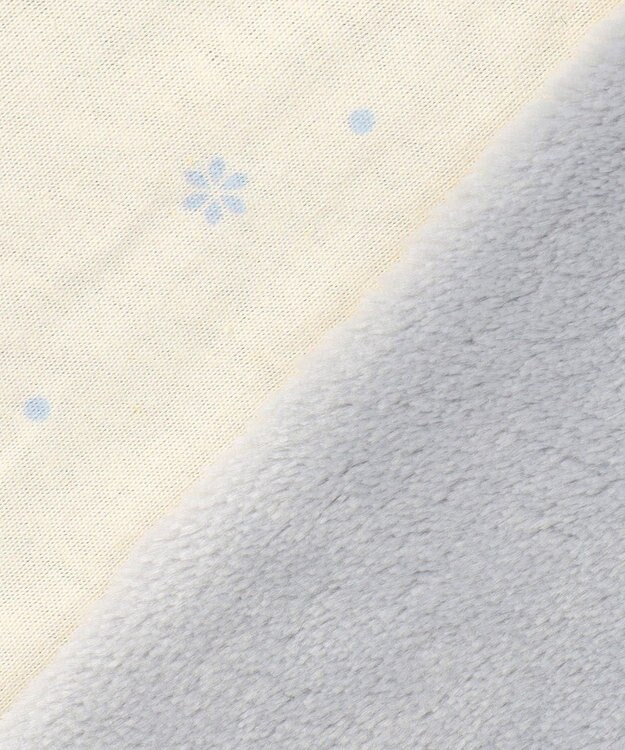 組曲 KIDS 【90㎝】あったかリバーシブルマント グレー