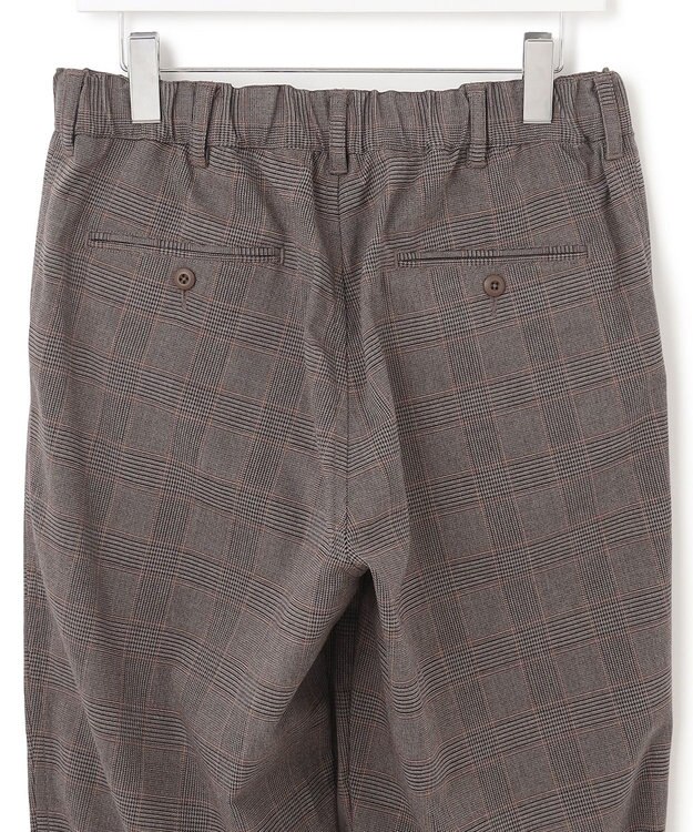 J.PRESS YORK STREET 【UNISEX】チェックテーパードパンツ ブラウン系3