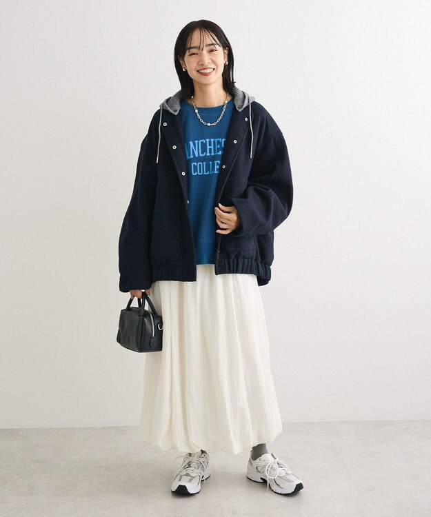 Green Parks アソートカレッジロゴ裏毛プルオーバー Navy