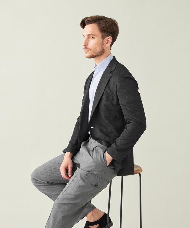 GOTAIRIKU ウォッシャブル ドレスカーゴパンツ アイボリー系