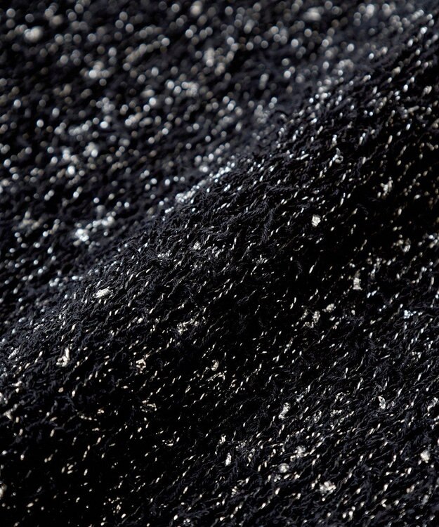 Green Parks ツィード風金釦ニットベスト Black