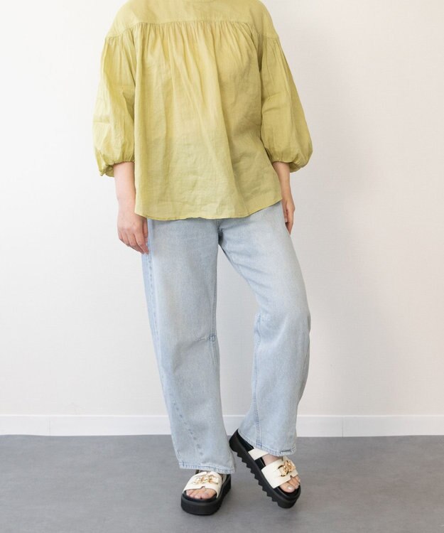 Bridget Birkin 【PARADIS COULEUR】メタルチェーン厚底フットベッドサンダル アイボリー