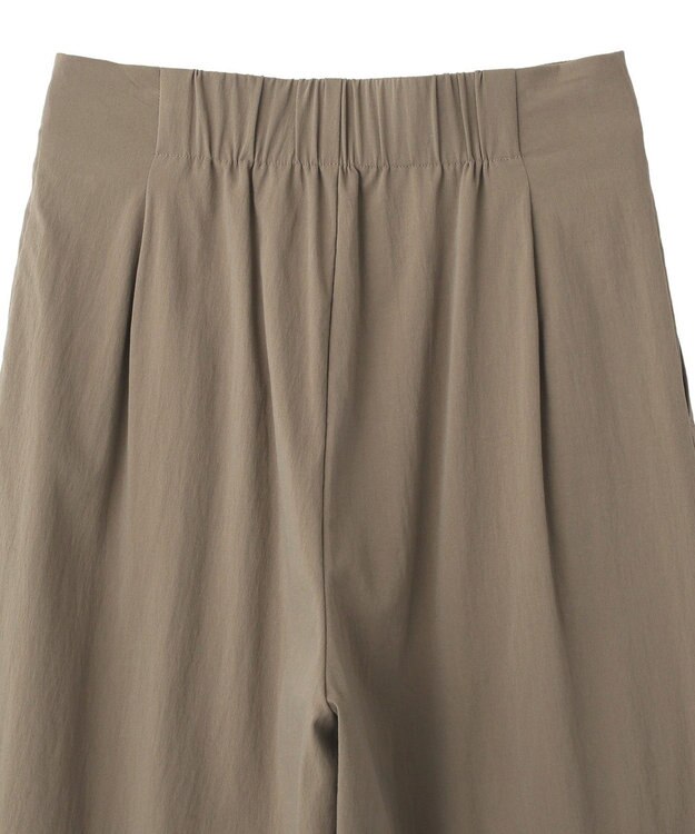 YECCA VECCA ドライタッチストレッチワイドパンツ Dark Beige