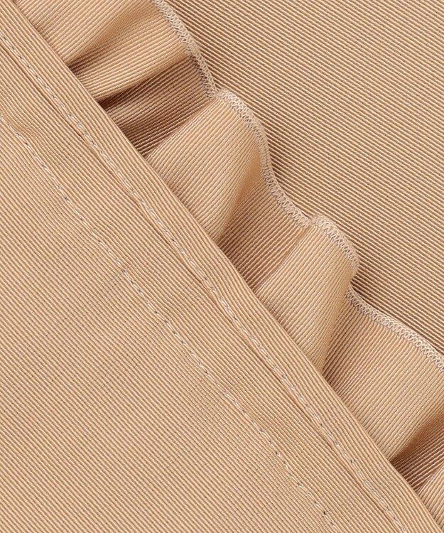 #Newans 【金子綾さんインスタライブご紹介アイテム】〈小柄さんにお勧め〉フリルヘムジレブラウス ベージュ