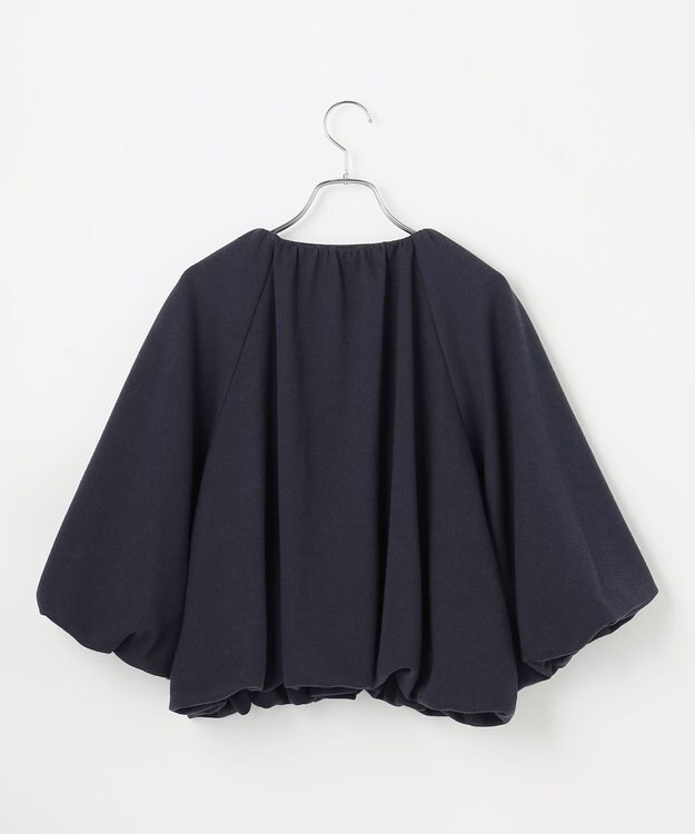 #Newans 【セレモニーにも/洗濯機可】バルーンヘムライトブルゾン​ ネイビー