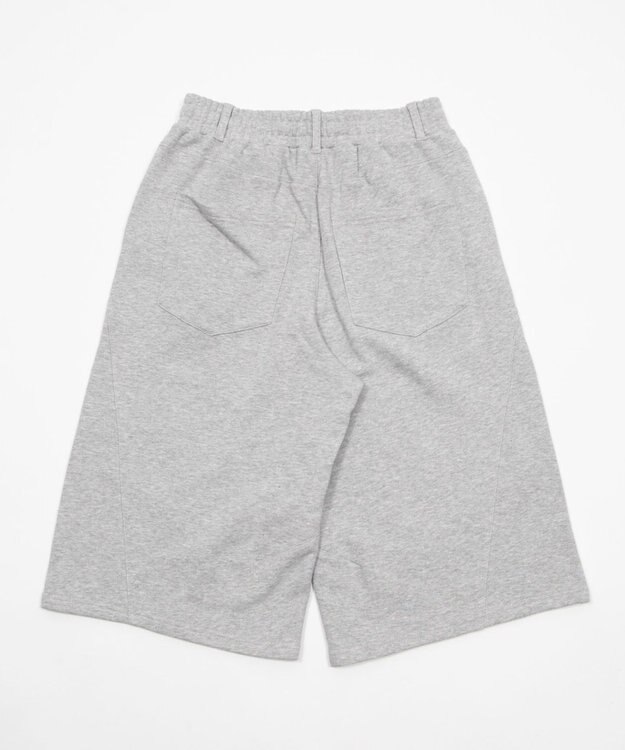 WEGO 【ウエストゴム】バルーンスウェットショーツ 杢グレー