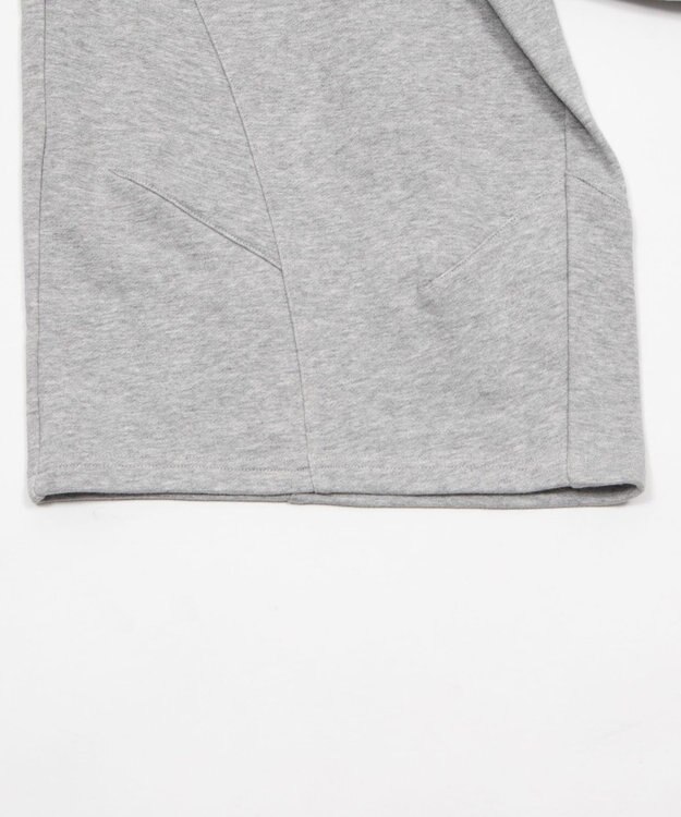 WEGO 【ウエストゴム】バルーンスウェットショーツ 杢グレー