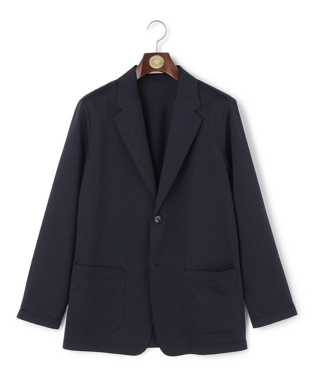 J.PRESS MEN 【KANEMASA JERSEY】メランジチドリジャージー カットジャケット ネイビー系