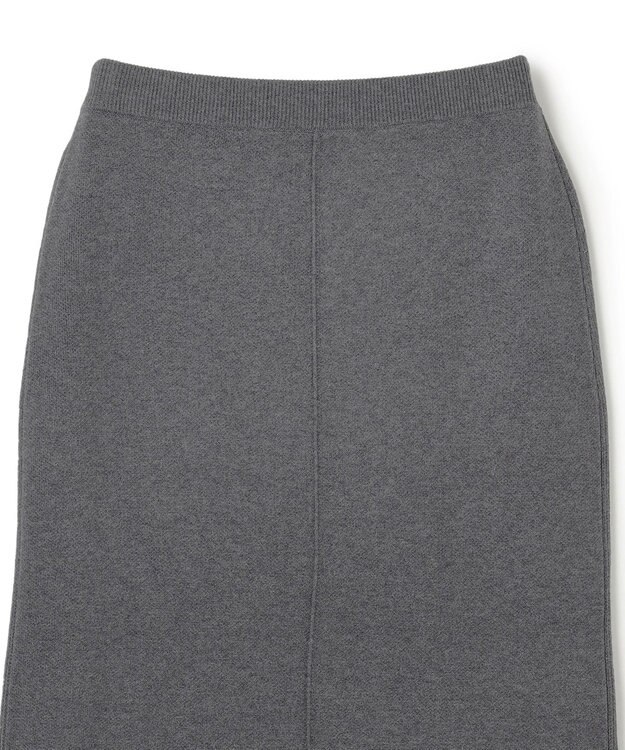 UNFILO ナローライン ニットスカート チャコール