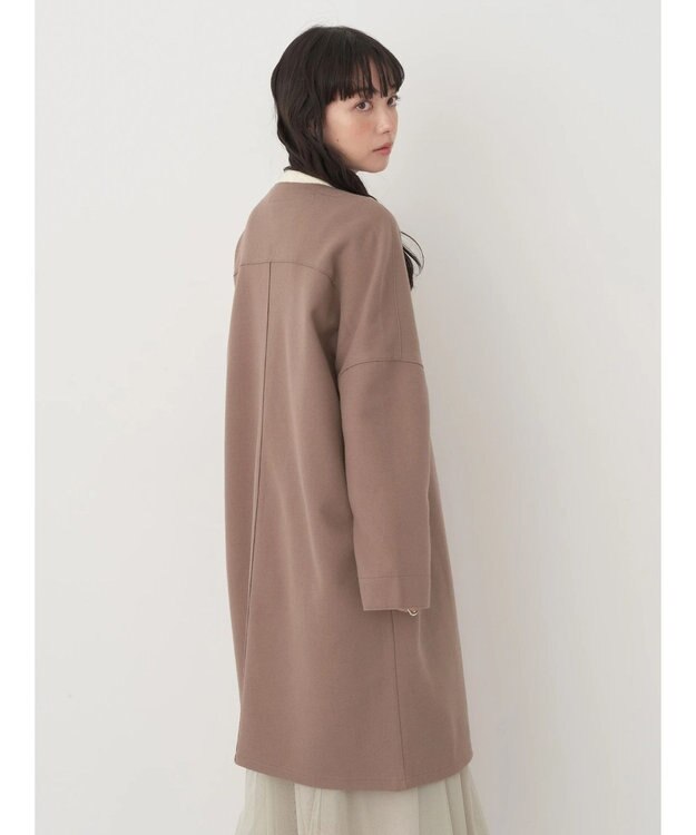 earth music&ecology 圧縮風ポンチコーディガン Mocha