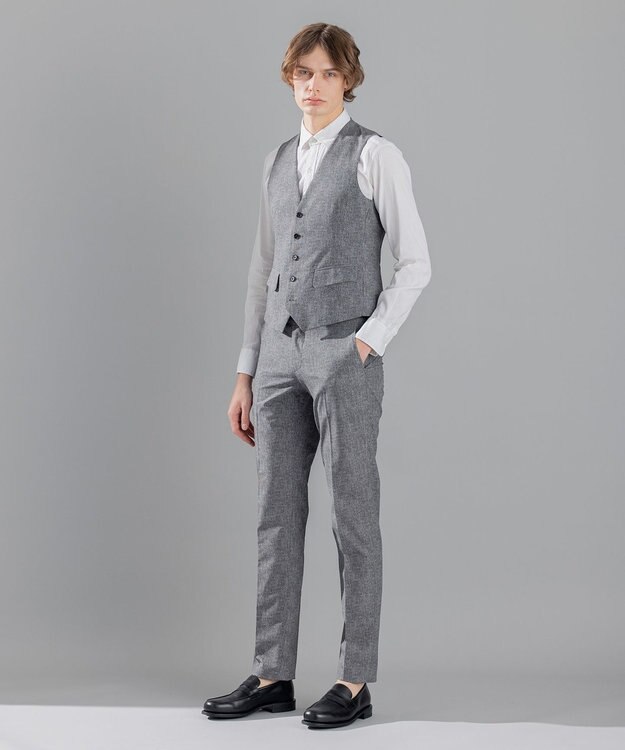 JOSEPH HOMME <3ピース対応> クールドッツストレッチ ジレ ライトグレー系