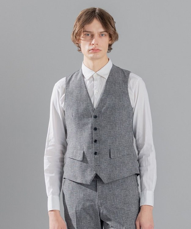 JOSEPH HOMME <3ピース対応> クールドッツストレッチ ジレ ライトグレー系