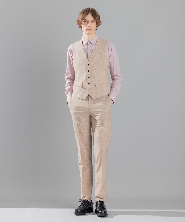 JOSEPH HOMME <3ピース対応> クールドッツストレッチ ジレ ベージュ系