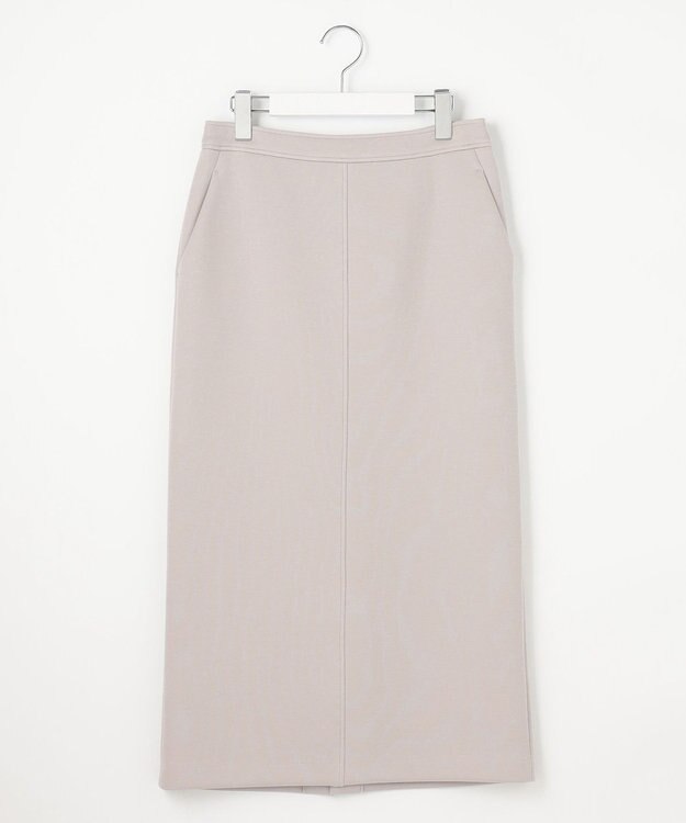 J.PRESS LADIES 【洗える】ダンボールジャージー ナロー スカート グレー系