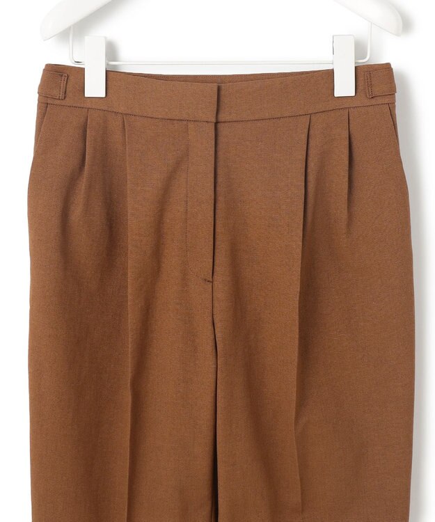 ICB L 【接触冷感・UVケア・撥水・洗える】LooseWeave テーパードパンツ ブラウン系